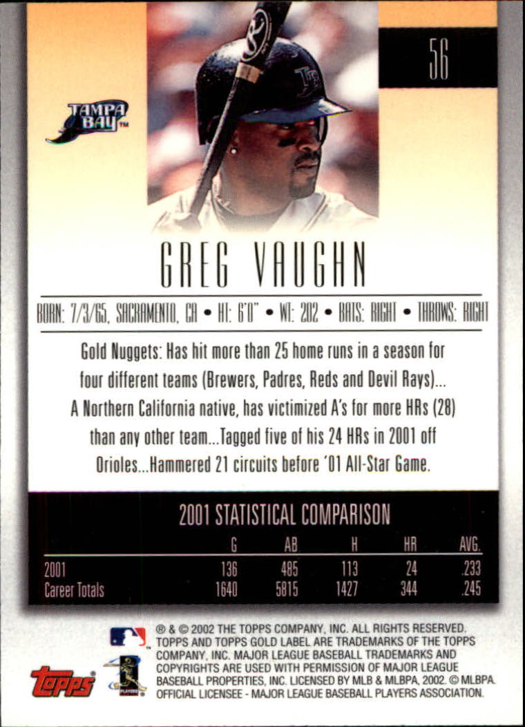 2002 Topps Gold Label Baseball - Picture 100 of 376