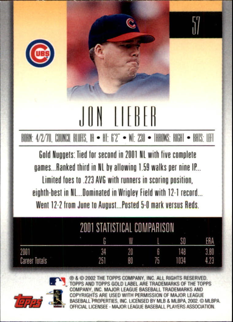 2002 Topps Gold Label Baseball - Picture 102 of 376