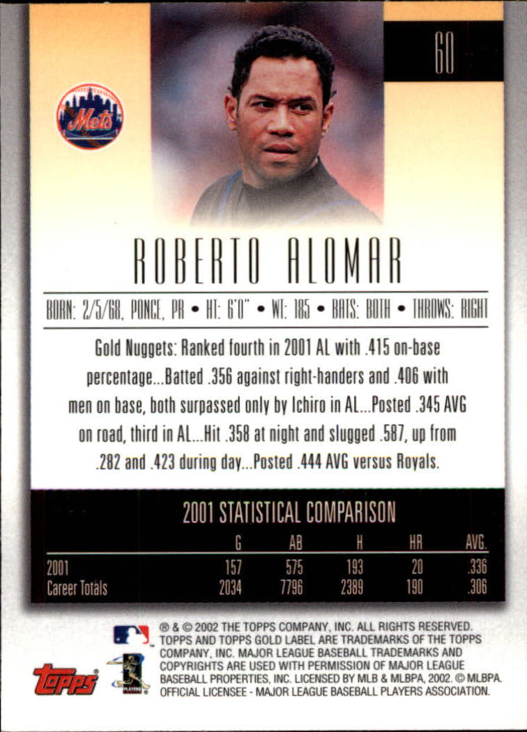 2002 Topps Gold Label Baseball - Picture 108 of 376