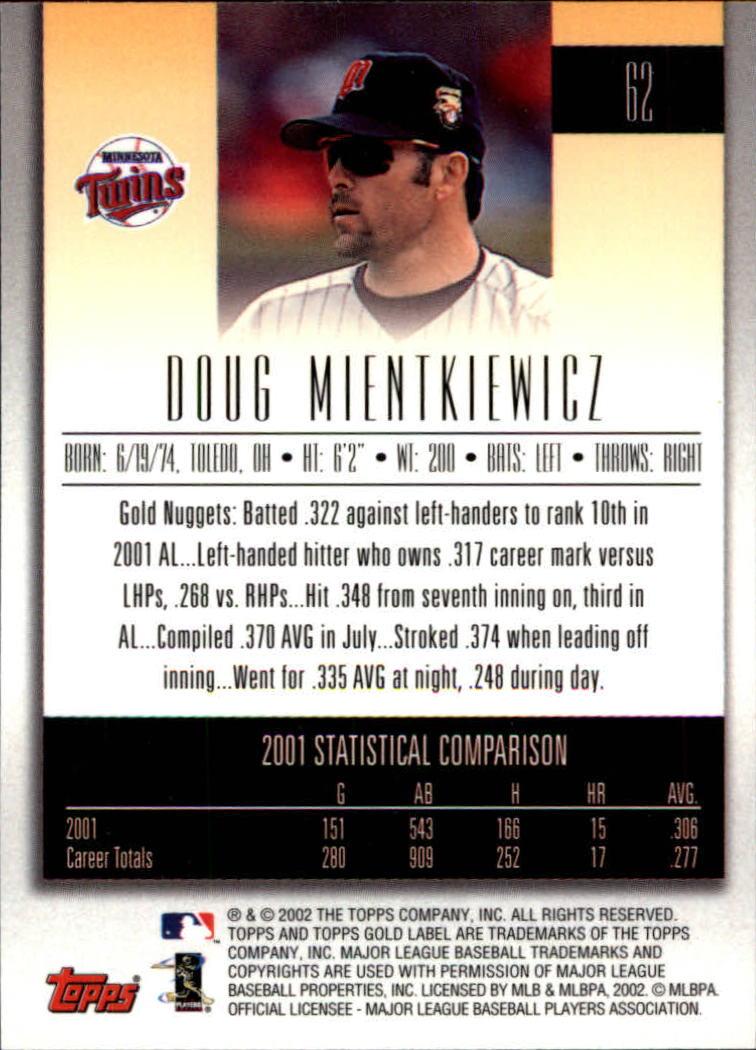 2002 Topps Gold Label Baseball - Picture 112 of 376
