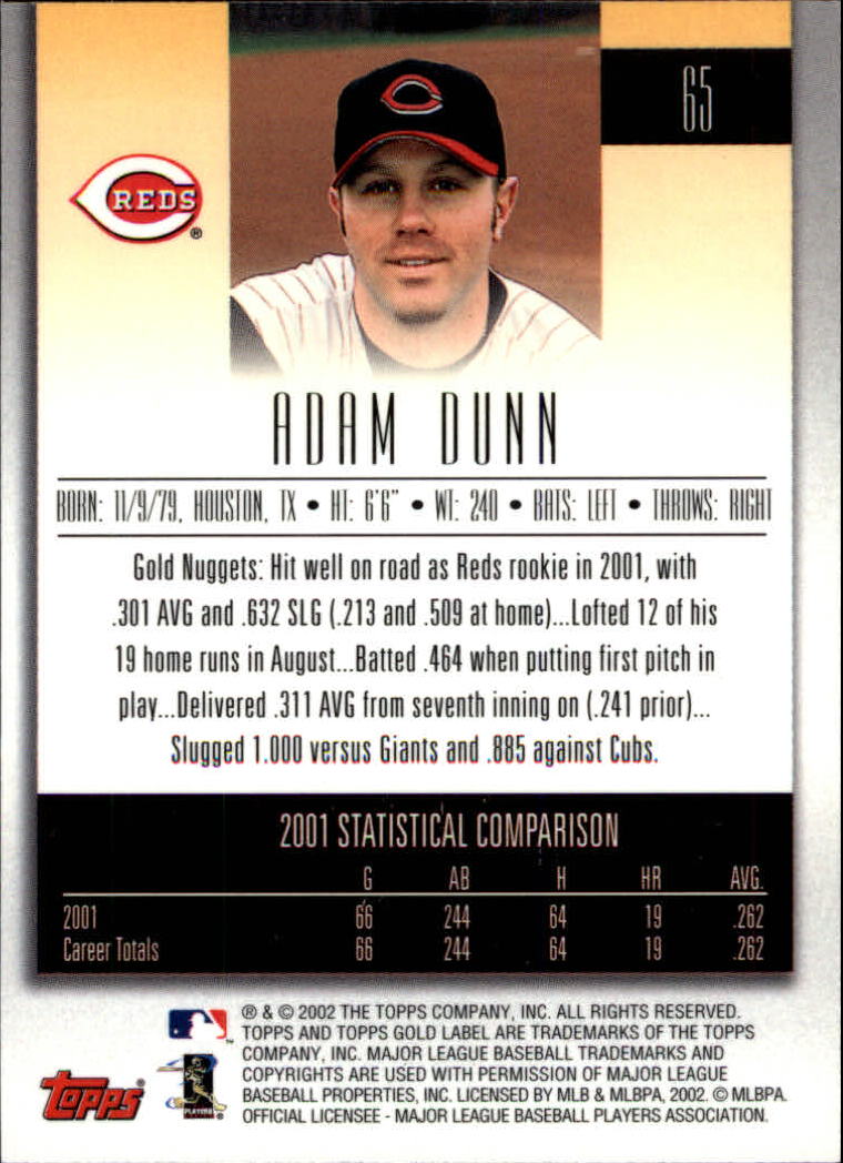 2002 Topps Gold Label Baseball - Picture 118 of 376