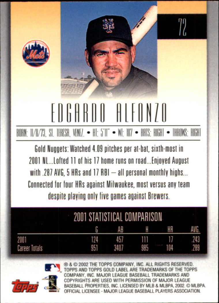 2002 Topps Gold Label Baseball - Picture 128 of 376