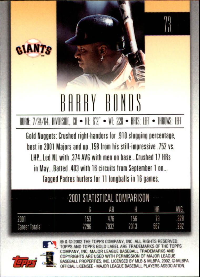 2002 Topps Gold Label Baseball - Picture 130 of 376