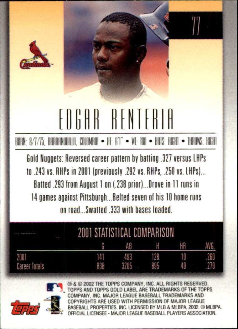 2002 Topps Gold Label Baseball - Picture 138 of 376