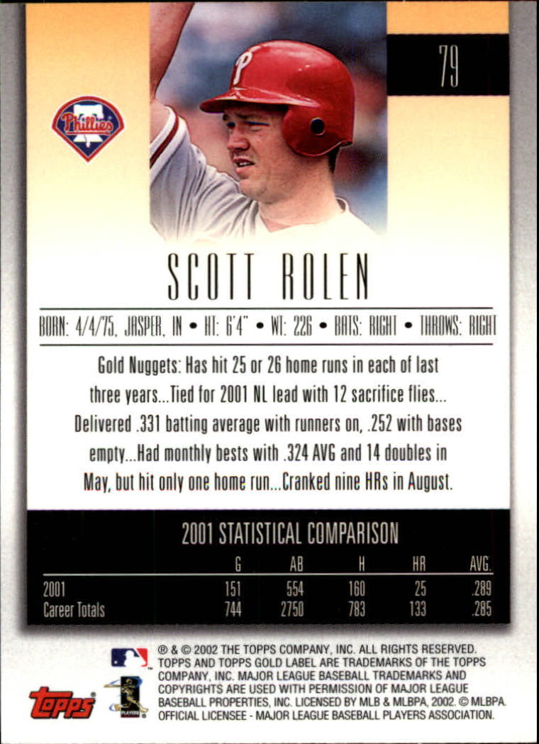 2002 Topps Gold Label Baseball - Picture 140 of 376