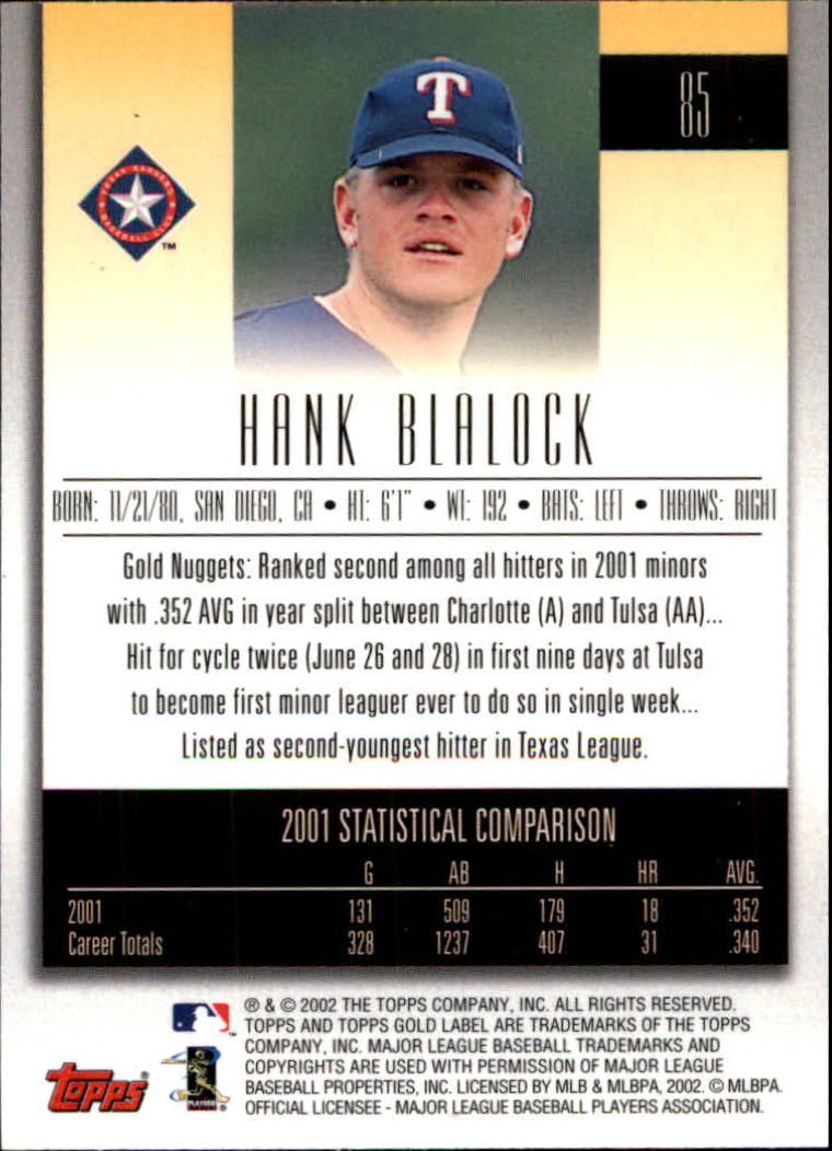 2002 Topps Gold Label Baseball - Picture 150 of 376