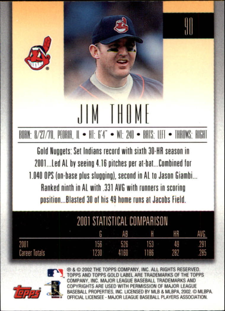 2002 Topps Gold Label Baseball - Picture 160 of 376