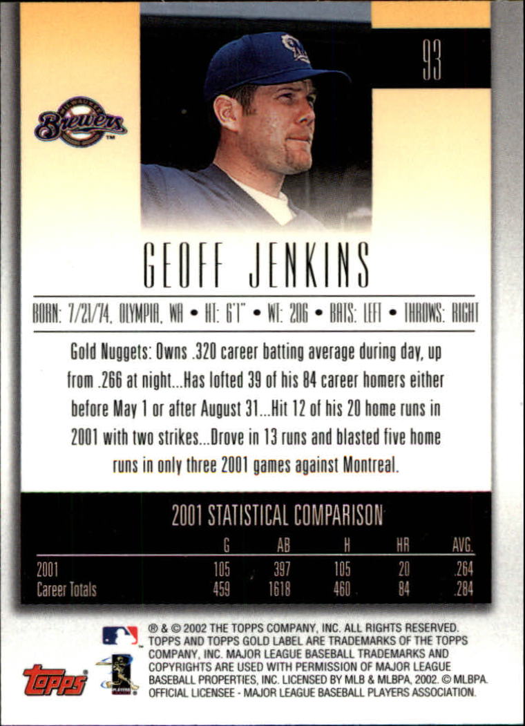 2002 Topps Gold Label Baseball - Picture 166 of 376