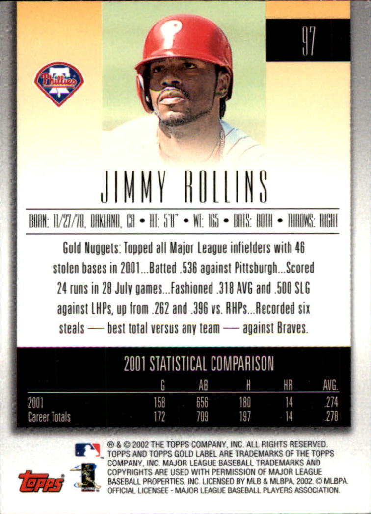 2002 Topps Gold Label Baseball - Picture 172 of 376