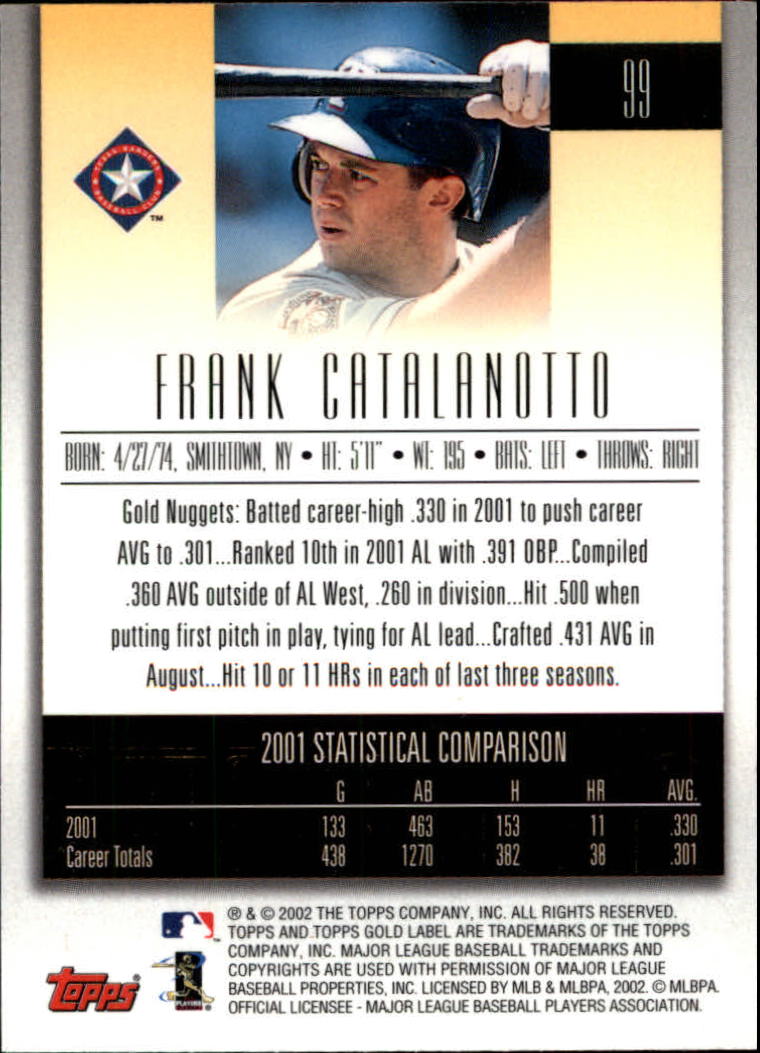 2002 Topps Gold Label Baseball - Picture 174 of 376