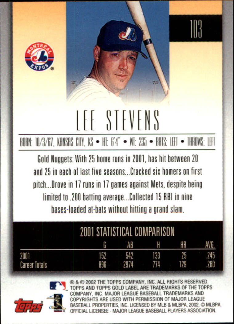 2002 Topps Gold Label Baseball - Picture 180 of 376