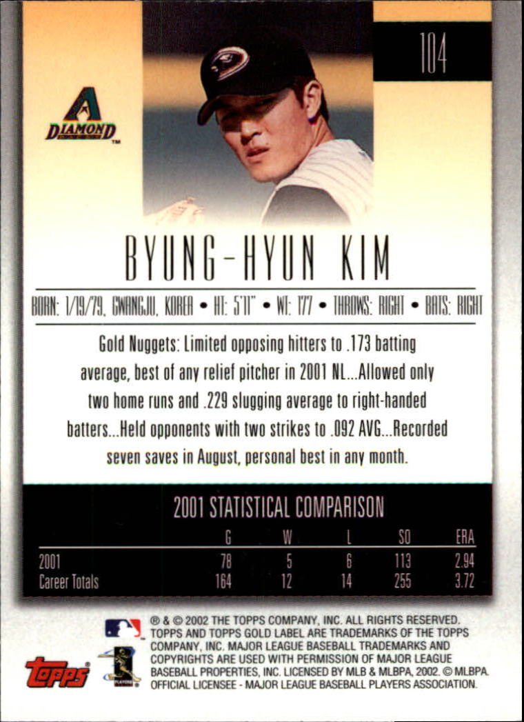 2002 Topps Gold Label Baseball - Picture 182 of 376