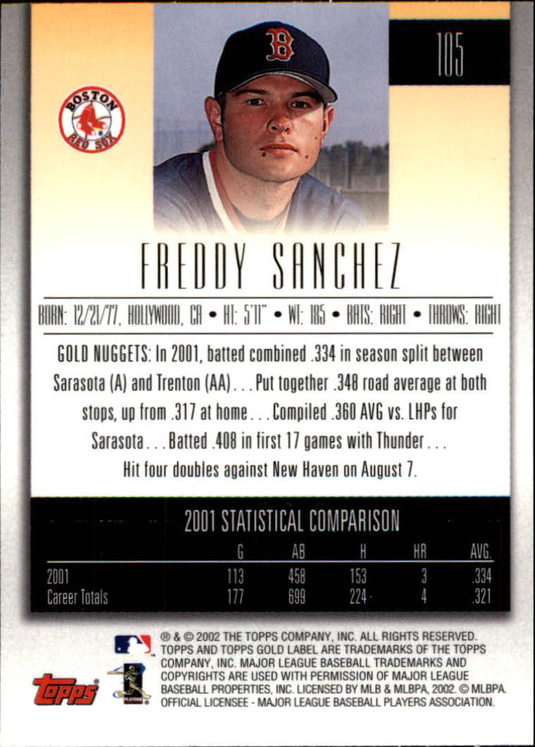 2002 Topps Gold Label Baseball - Picture 184 of 376