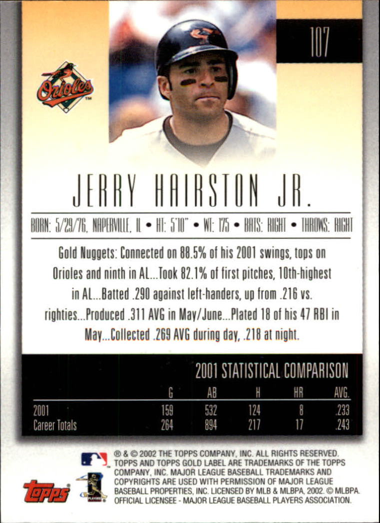 2002 Topps Gold Label Baseball - Picture 188 of 376