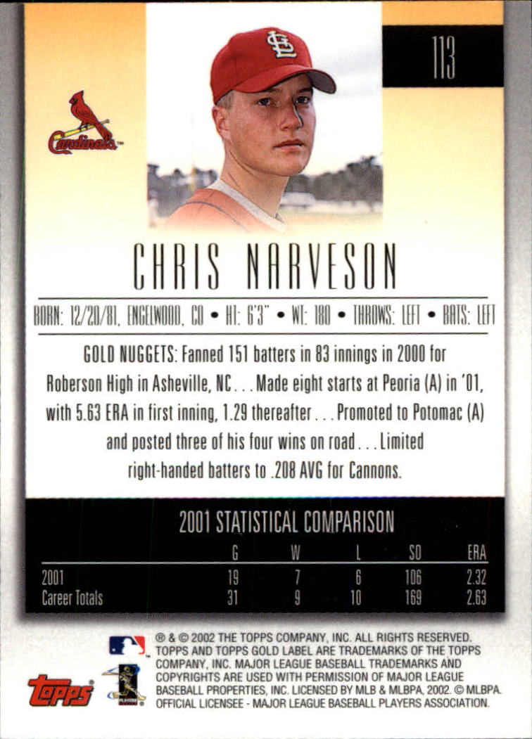 2002 Topps Gold Label Baseball - Picture 200 of 376