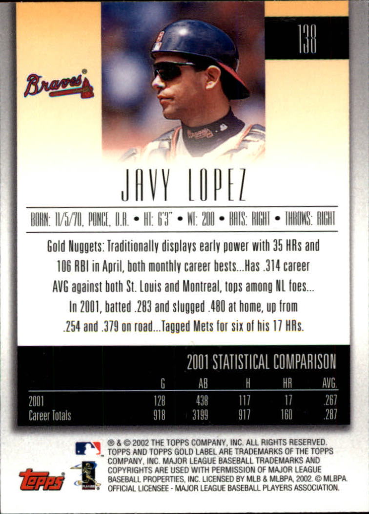 2002 Topps Gold Label Baseball - Picture 242 of 376