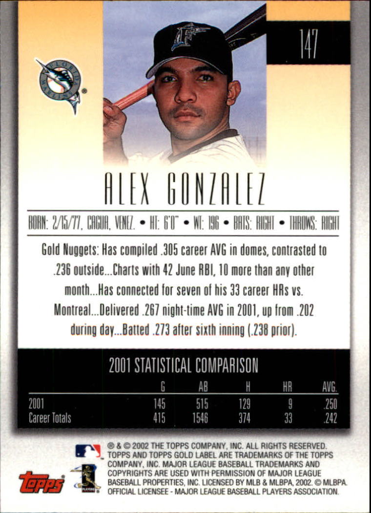 2002 Topps Gold Label Baseball - Picture 258 of 376