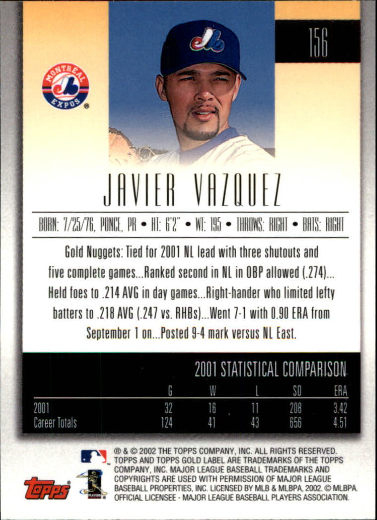 2002 Topps Gold Label Baseball - Picture 274 of 376