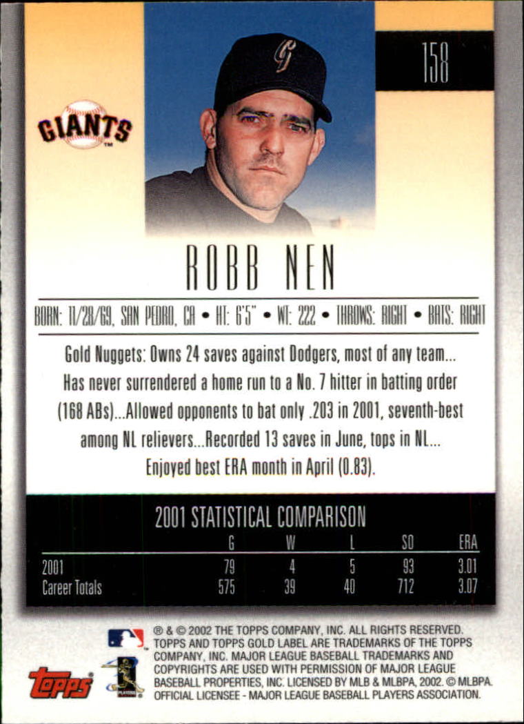 2002 Topps Gold Label Baseball - Picture 278 of 376