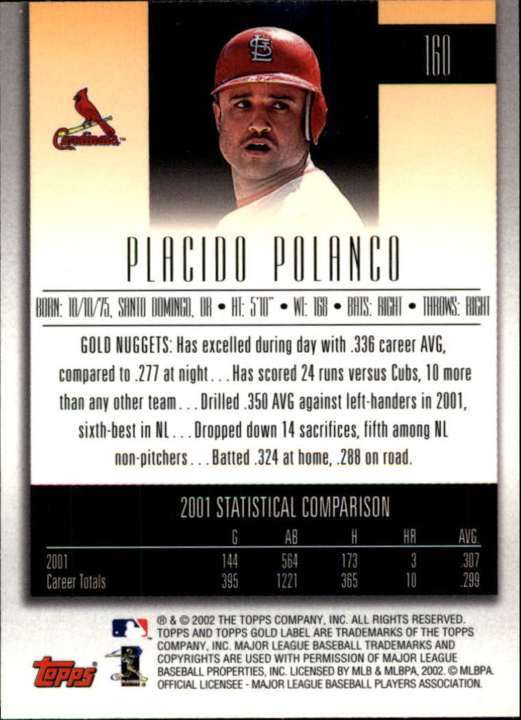 2002 Topps Gold Label Baseball - Picture 282 of 376