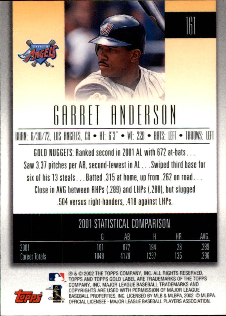 2002 Topps Gold Label Baseball - Picture 284 of 376