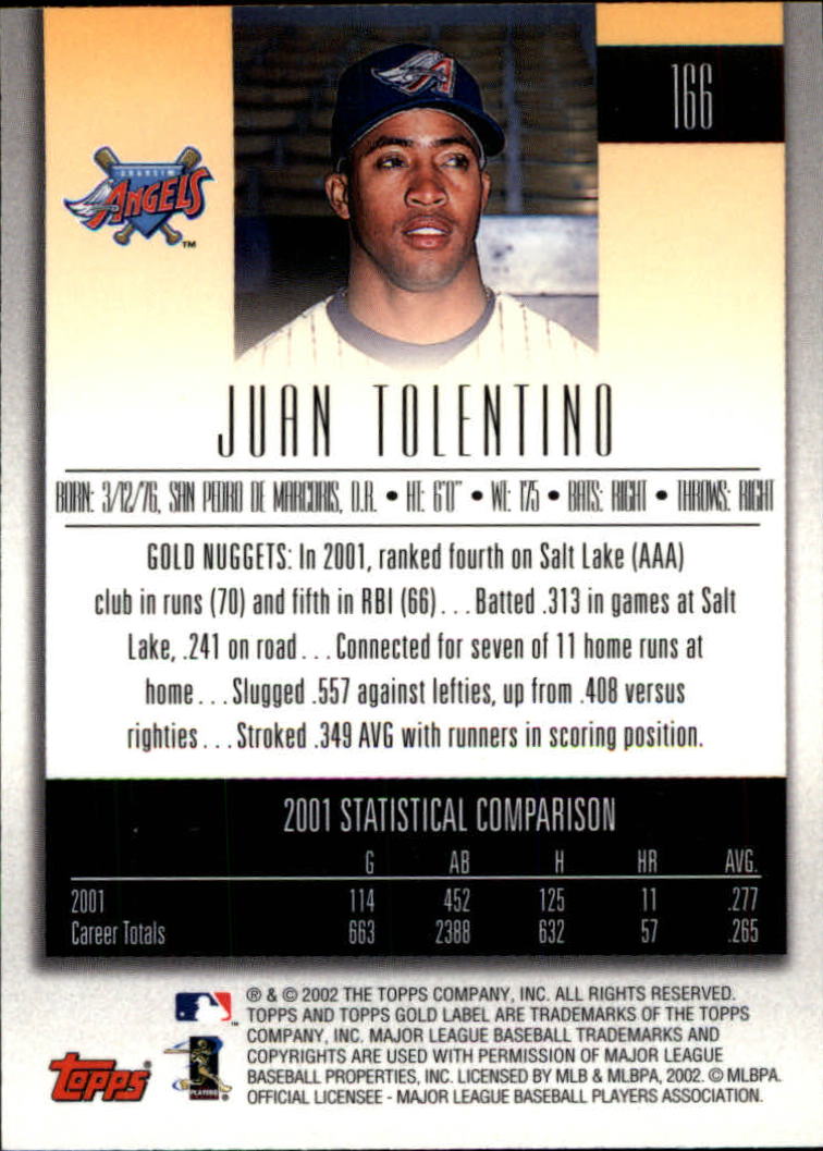 2002 Topps Gold Label Baseball - Picture 292 of 376