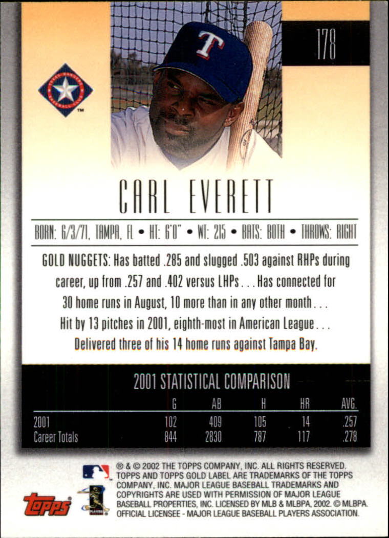 2002 Topps Gold Label Baseball - Picture 314 of 376