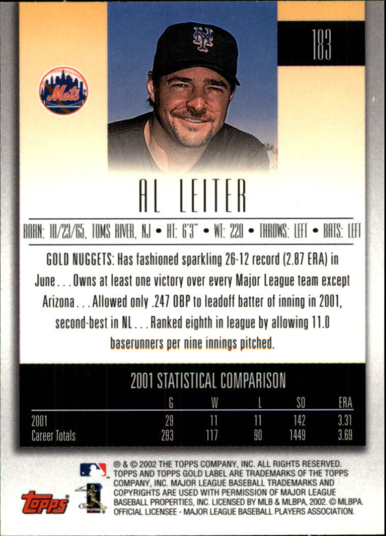 2002 Topps Gold Label Baseball - Picture 324 of 376