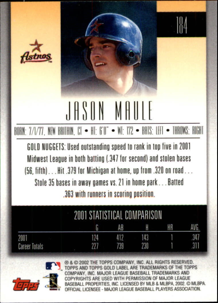 2002 Topps Gold Label Baseball - Picture 326 of 376