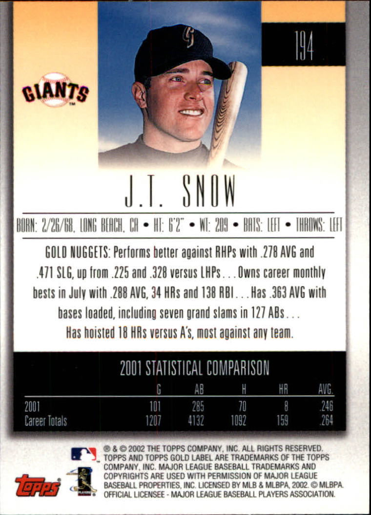 2002 Topps Gold Label Baseball - Picture 344 of 376