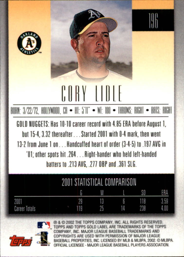 2002 Topps Gold Label Baseball - Picture 348 of 376