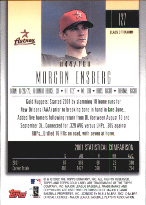 2002 Topps Gold Label Baseball - Picture 372 of 376