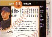 2002 Fleer Triple Crown Baseball "Main Set" Cards #151 to #270 - Bild 116 von 218