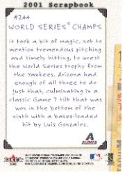 2002 Fleer Triple Crown Baseball "Main Set" Cards #151 to #270 - Bild 174 von 218