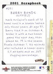 2002 Fleer Triple Crown Baseball "Main Set" Cards #151 to #270 - Bild 180 von 218