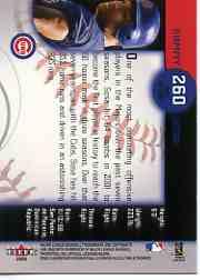 2002 Fleer Triple Crown Baseball "Main Set" Cards #151 to #270 - Bild 200 von 218