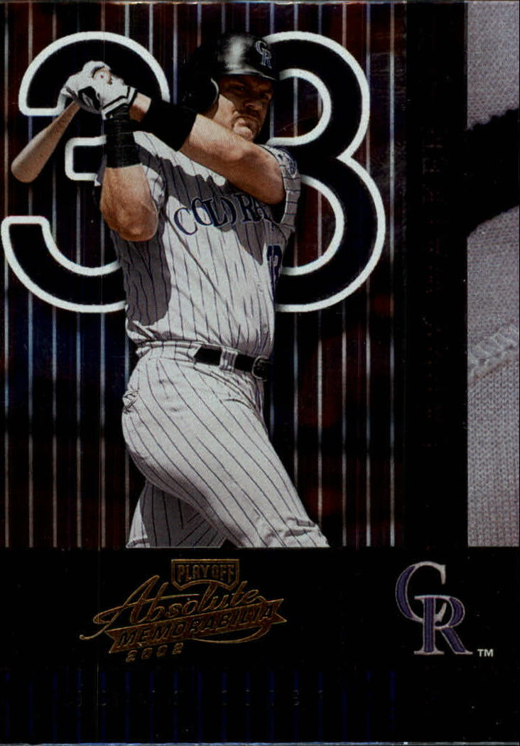 2002 Absolute Memorabilia Baseball Card Pick