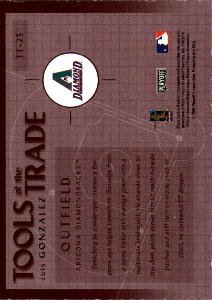 Carte "Inserisci e inserisci Parallelo" Baseball 2002 Memorabilia Assoluto - Foto 86 di 132