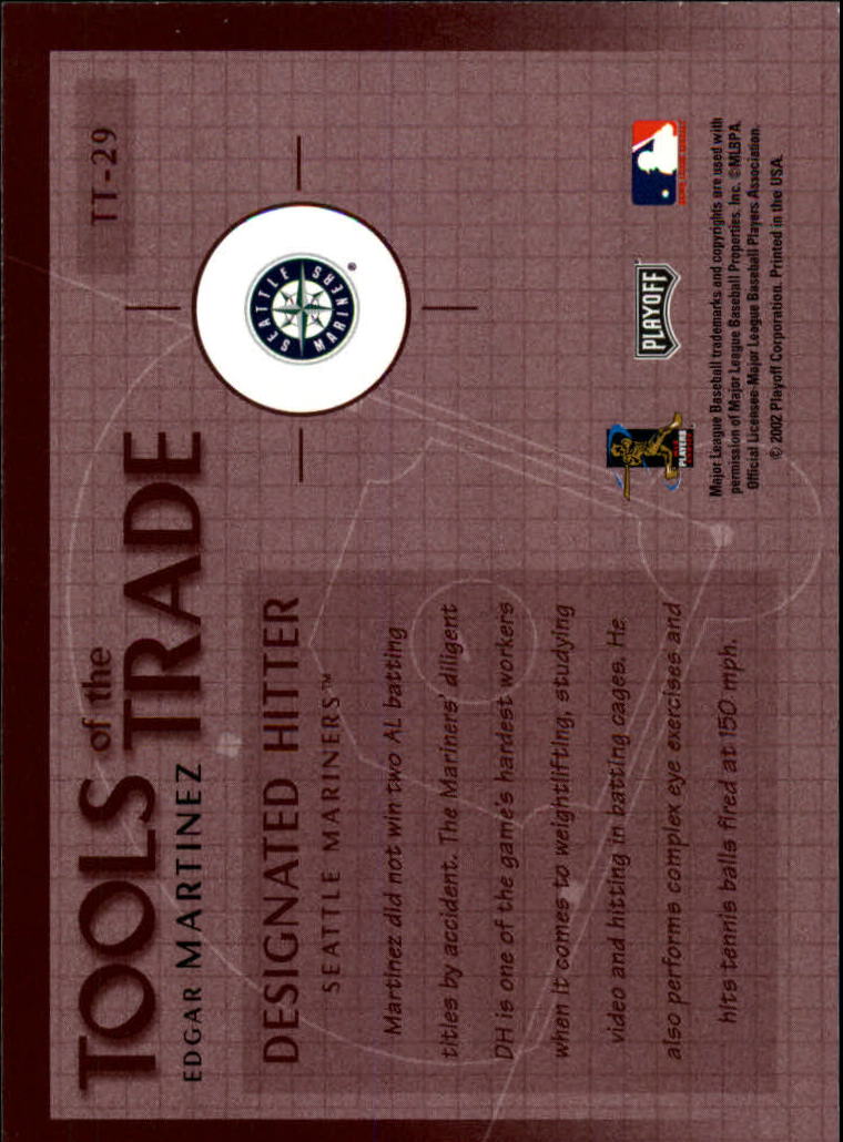 Carte "Inserisci e inserisci Parallelo" Baseball 2002 Memorabilia Assoluto - Foto 88 di 132