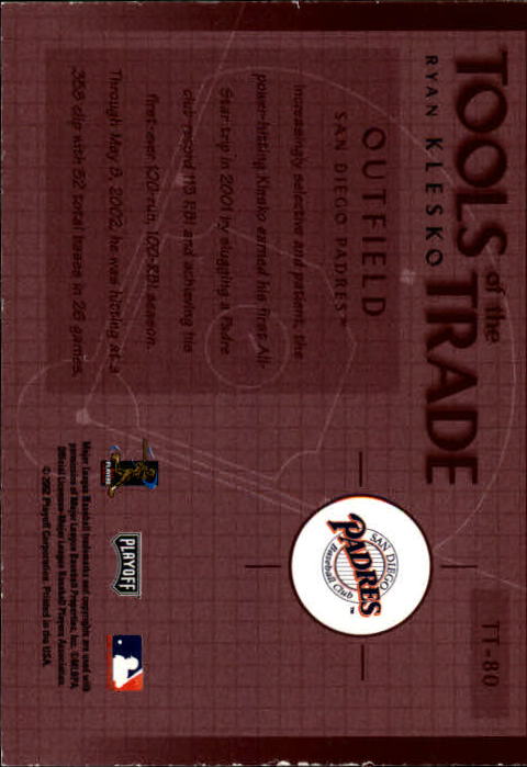 Carte "Inserisci e inserisci Parallelo" Baseball 2002 Memorabilia Assoluto - Foto 110 di 132