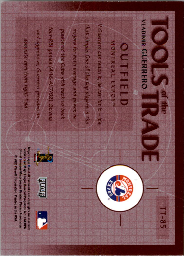 Carte "Inserisci e inserisci Parallelo" Baseball 2002 Memorabilia Assoluto - Foto 130 di 132