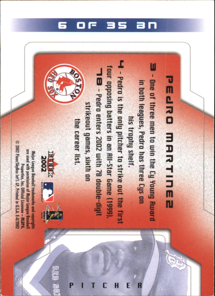 2002 E-X Baseball "Insert and Game Used" Cards - Picture 42 of 42