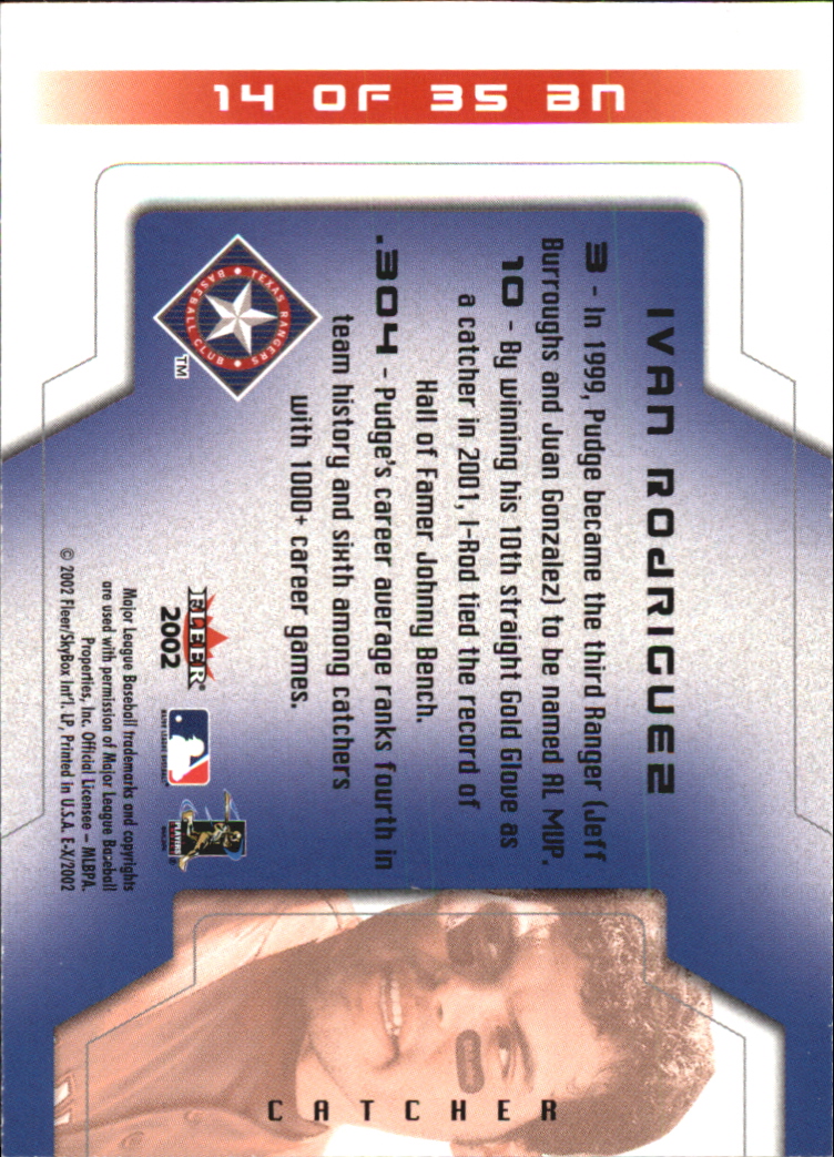 2002 E-X Baseball "Insert and Game Used" Cards - Picture 36 of 42
