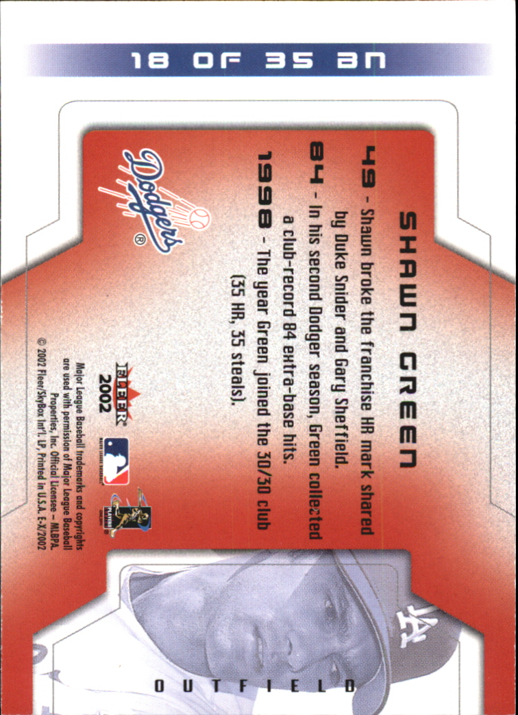 2002 E-X Baseball "Insert and Game Used" Cards - Picture 34 of 42
