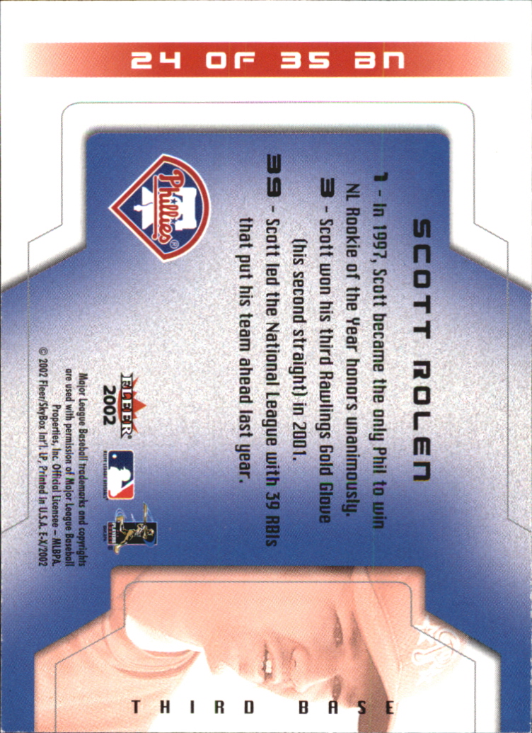 2002 E-X Baseball "Insert and Game Used" Cards - Picture 32 of 42