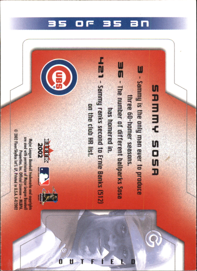 2002 E-X Baseball "Insert and Game Used" Cards - Picture 24 of 42