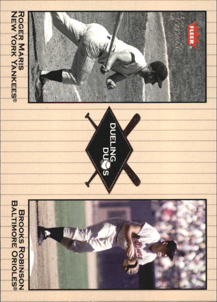 2002 Greats of the Game (Fleer) Baseball "Dueling Duos" Insert Cards - Picture 14 of 43