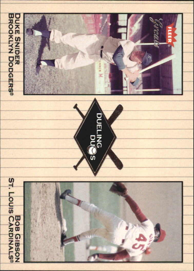 2002 Greats of the Game (Fleer) Baseball "Dueling Duos" Insert Cards - Picture 18 of 43