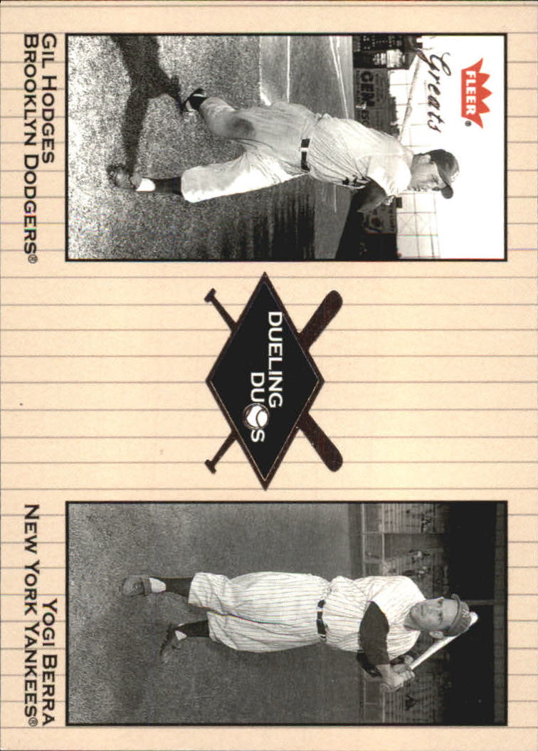 2002 Greats of the Game (Fleer) Baseball "Dueling Duos" Insert Cards - Picture 20 of 43