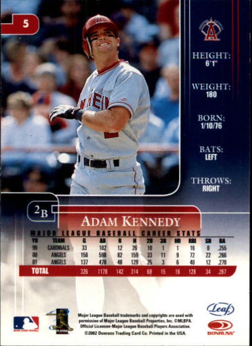 2002 Leaf Rookies and Stars Baseball "Main Set" Base Cards - Picture 7 of 357
